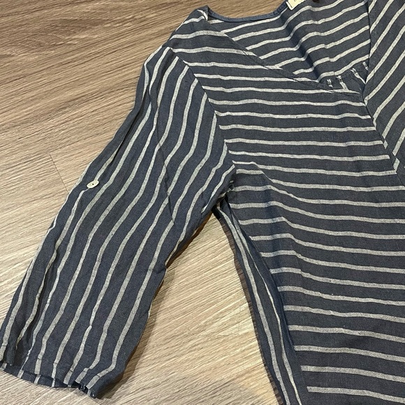 Small Lungo L'Arno Blue & White Flowy Dress - Picture 3 of 4